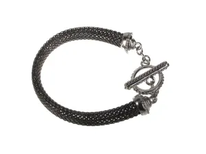 2-Tone Toggle  Mesh Bracelet