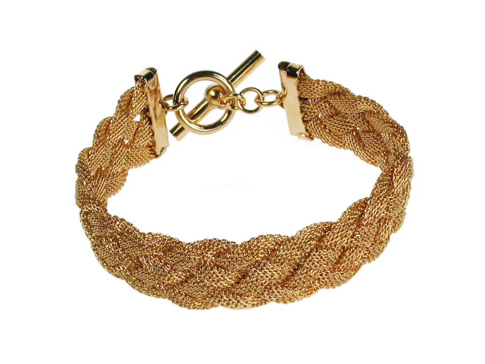 4-Strand Braided Mesh Bracelet