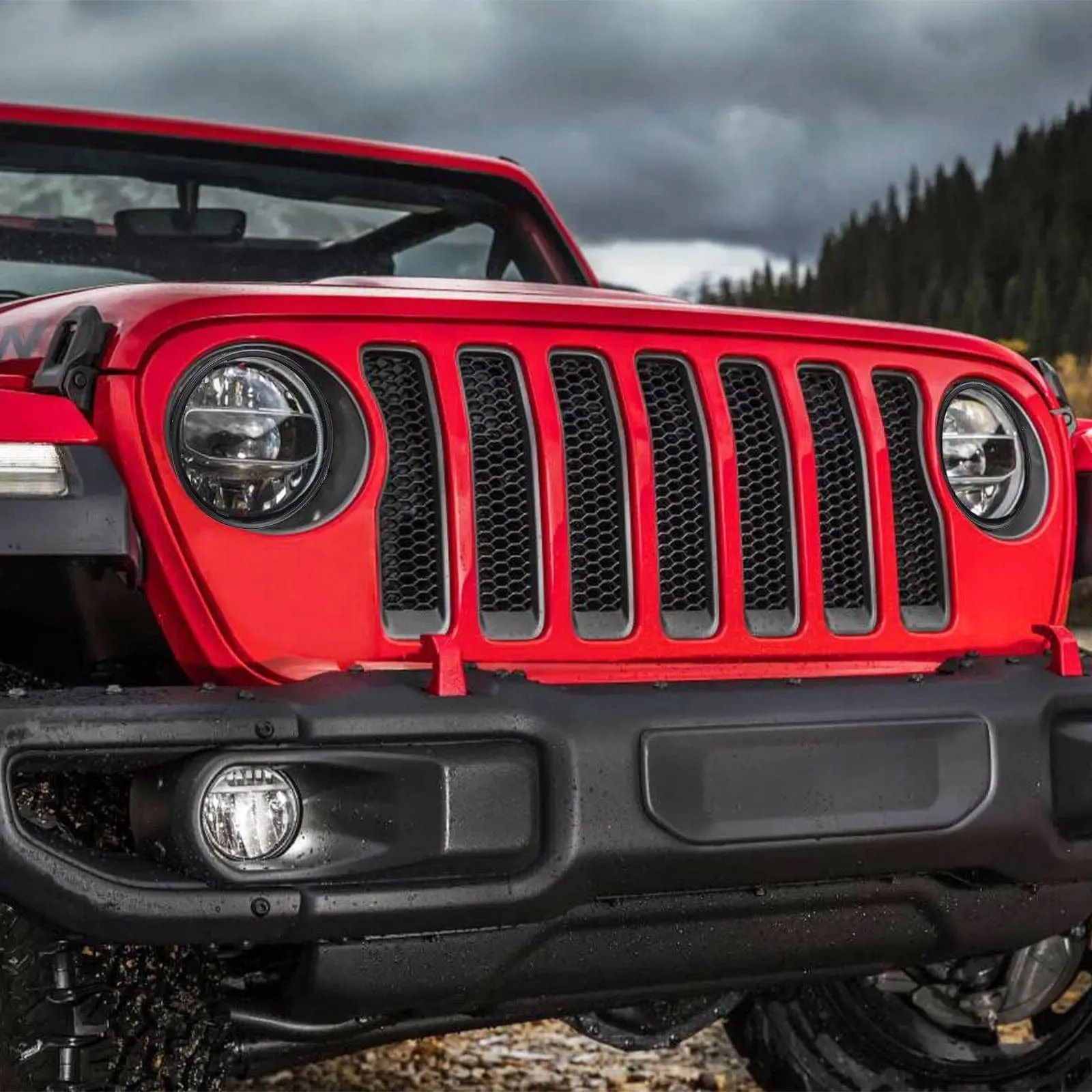 9" Jeep Headlight Bracket to 7'' Headlight with Adapters for Wrangler JL And Gladiator JT