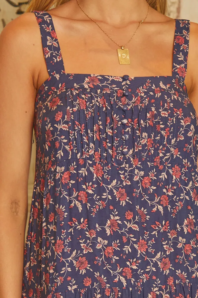 Adeline Midi Dress Navy