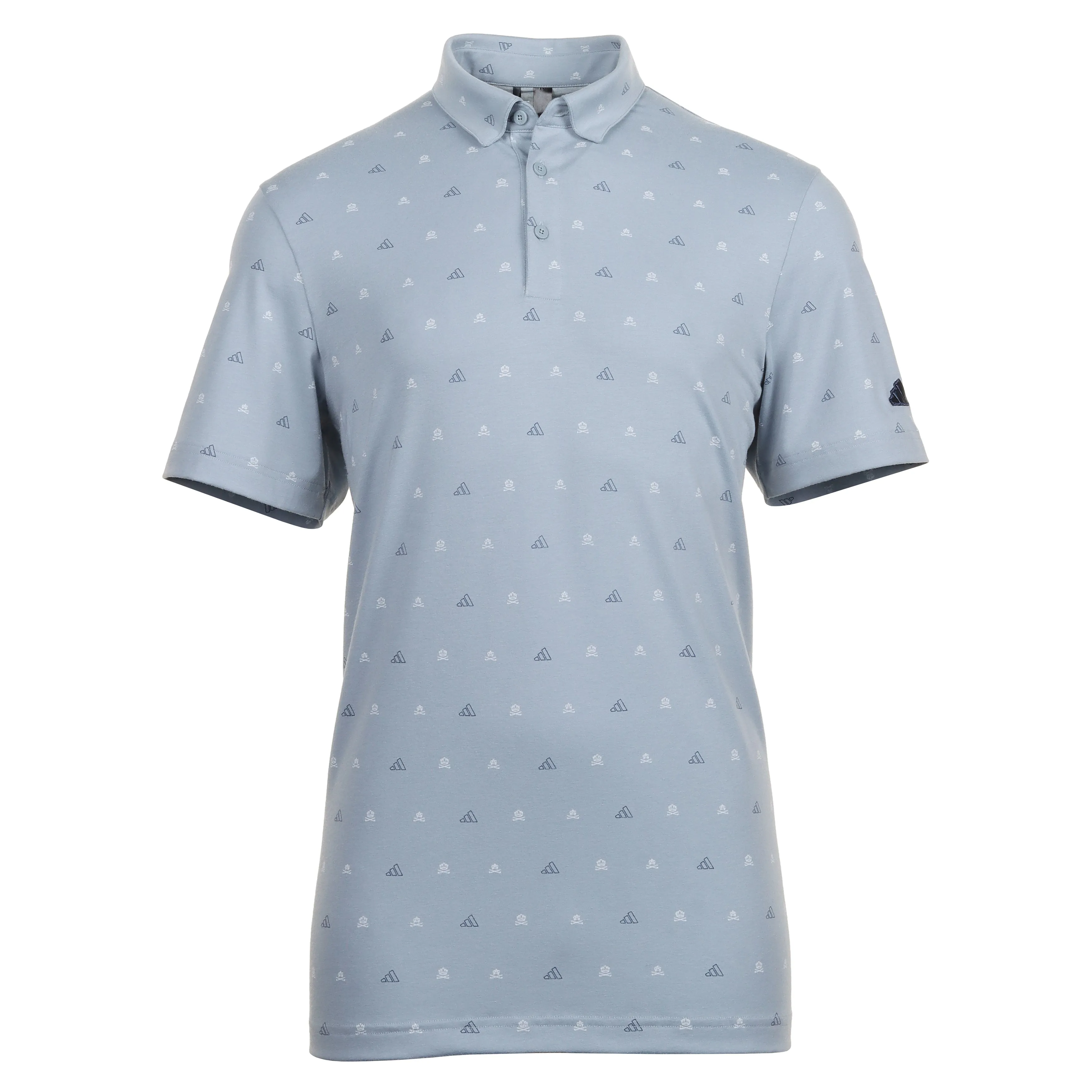 adidas Golf Go-To Mini-Crest Print Shirt