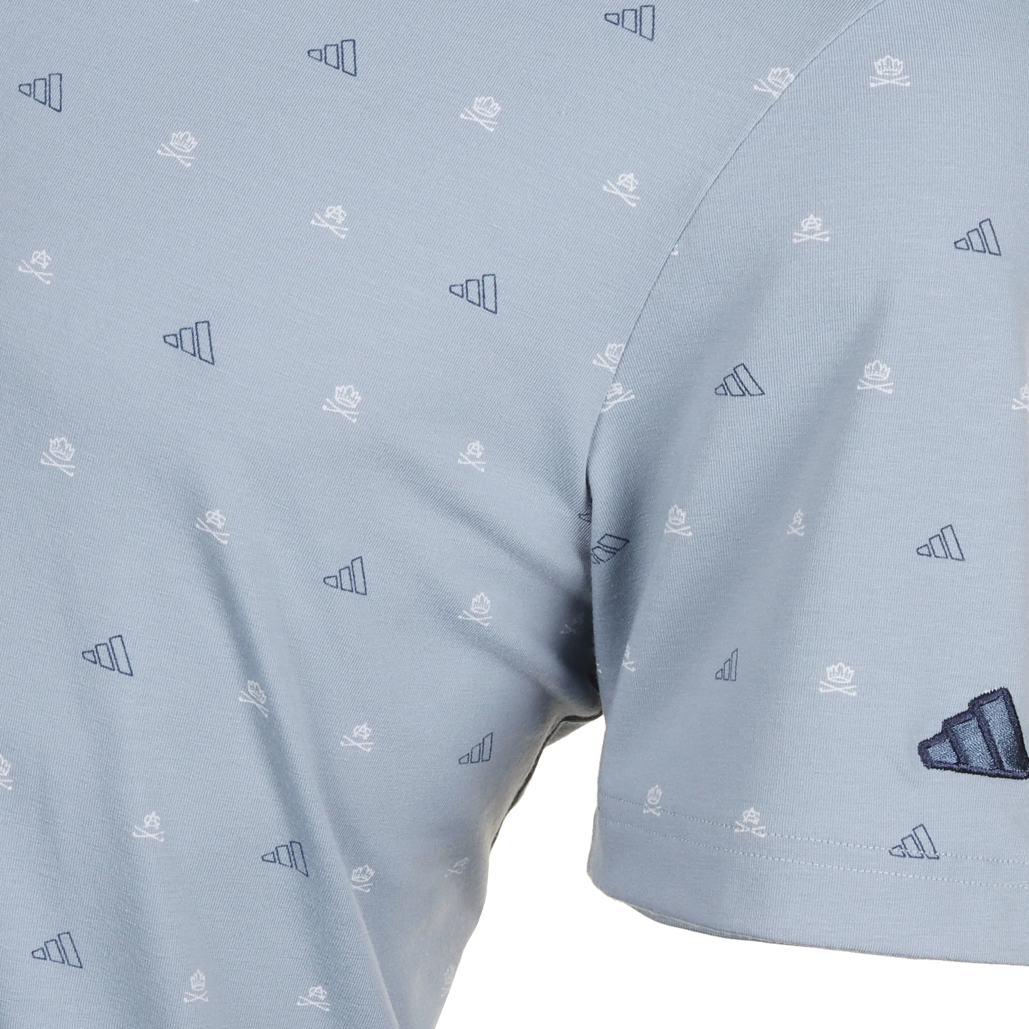 adidas Golf Go-To Mini-Crest Print Shirt