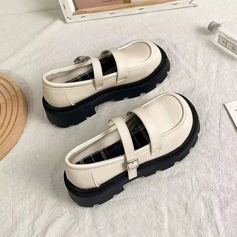 Aiertu Shoes for Women 2024 Platform Ladies Summer Footwear Kawaii Japanese Style Lolita on Heeled Square Toe Mary Jane Cute High Heels