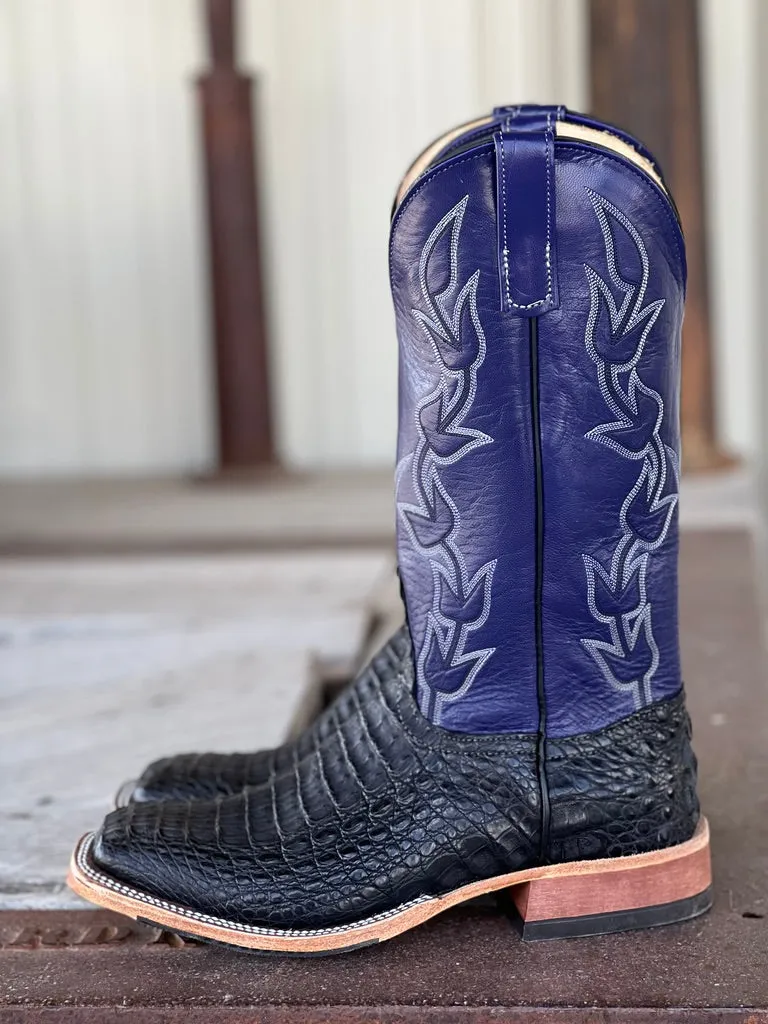 Anderson Bean | Black Lux Hornback Caiman Boot