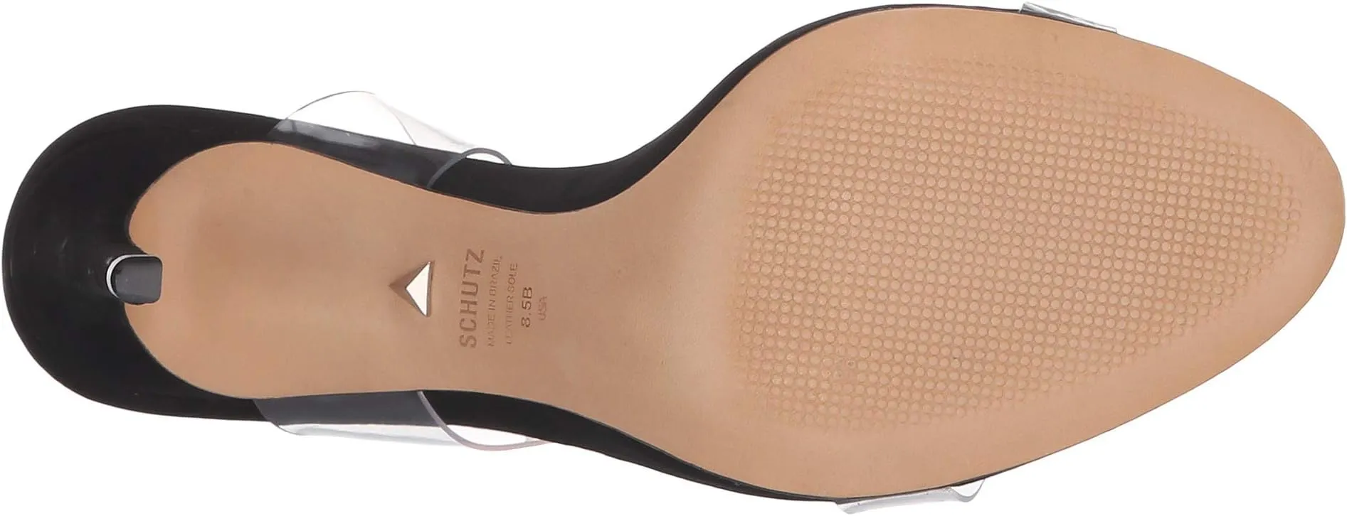 Ariella Schutz Sandals, Black/Transparente Nubuck/Vinil