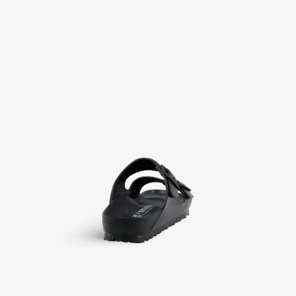 Arizona Double Strap Rubber Birkenstock Sandals, Black