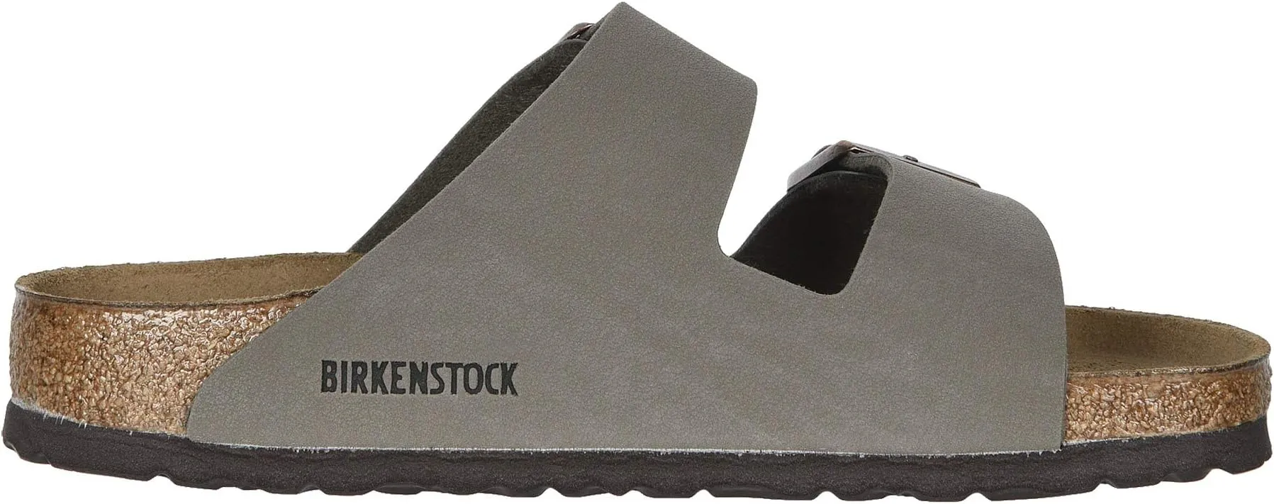 Arizona Flat Sandals - Birkibuc (Unisex) Birkenstock, Stone Birkibuc
