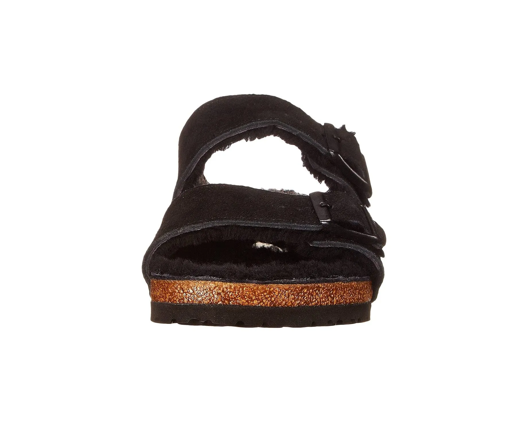 Arizona Shearling Birkenstock Sandals, black