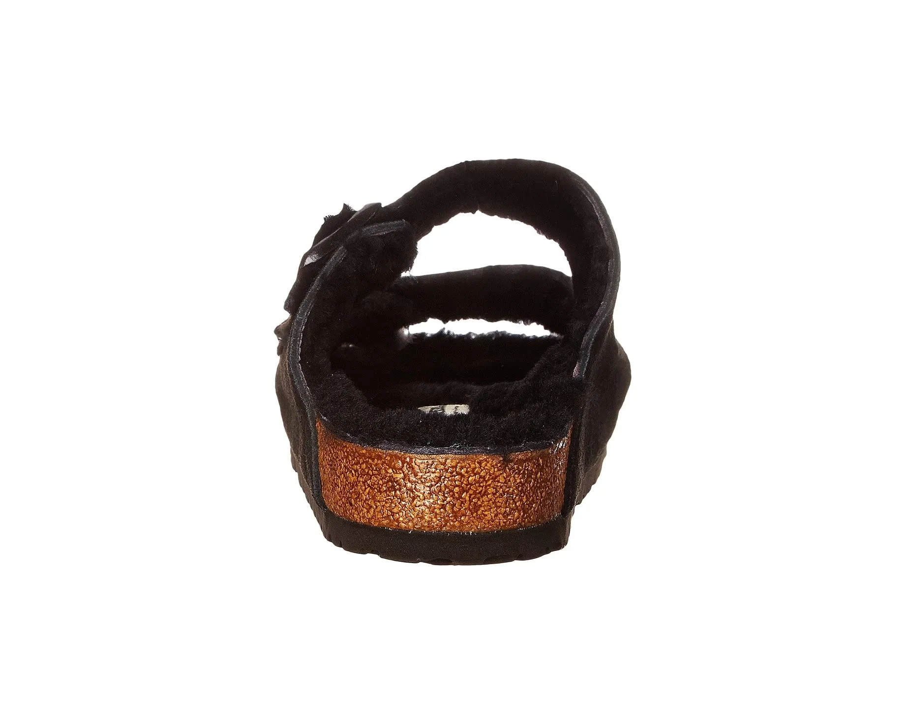 Arizona Shearling Birkenstock Sandals, black