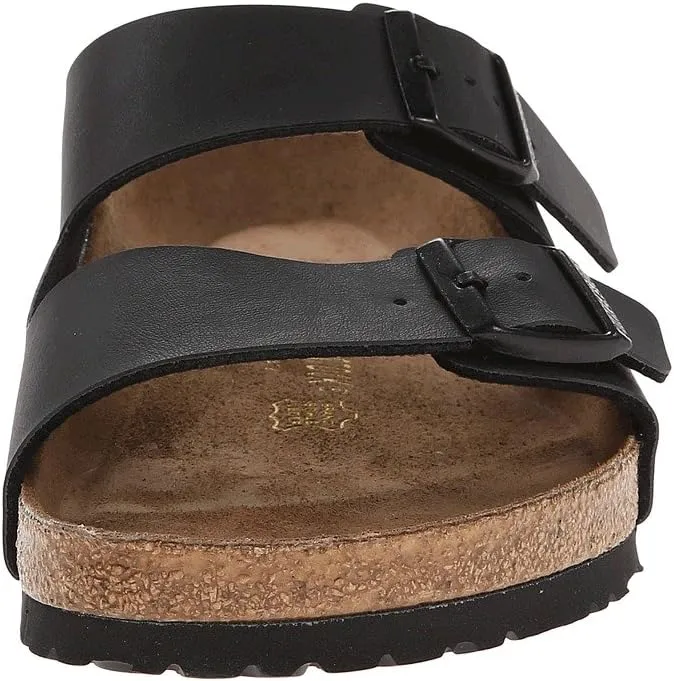 Arizona Soft Footbed Flat Sandals - Birko-Flor (Unisex) Birkenstock, Black Birko-Flor