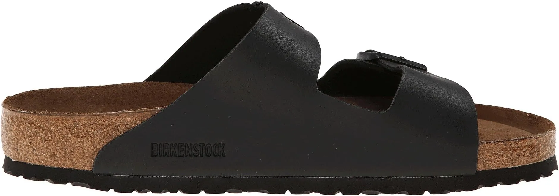 Arizona Soft Footbed Flat Sandals - Birko-Flor (Unisex) Birkenstock, Black Birko-Flor