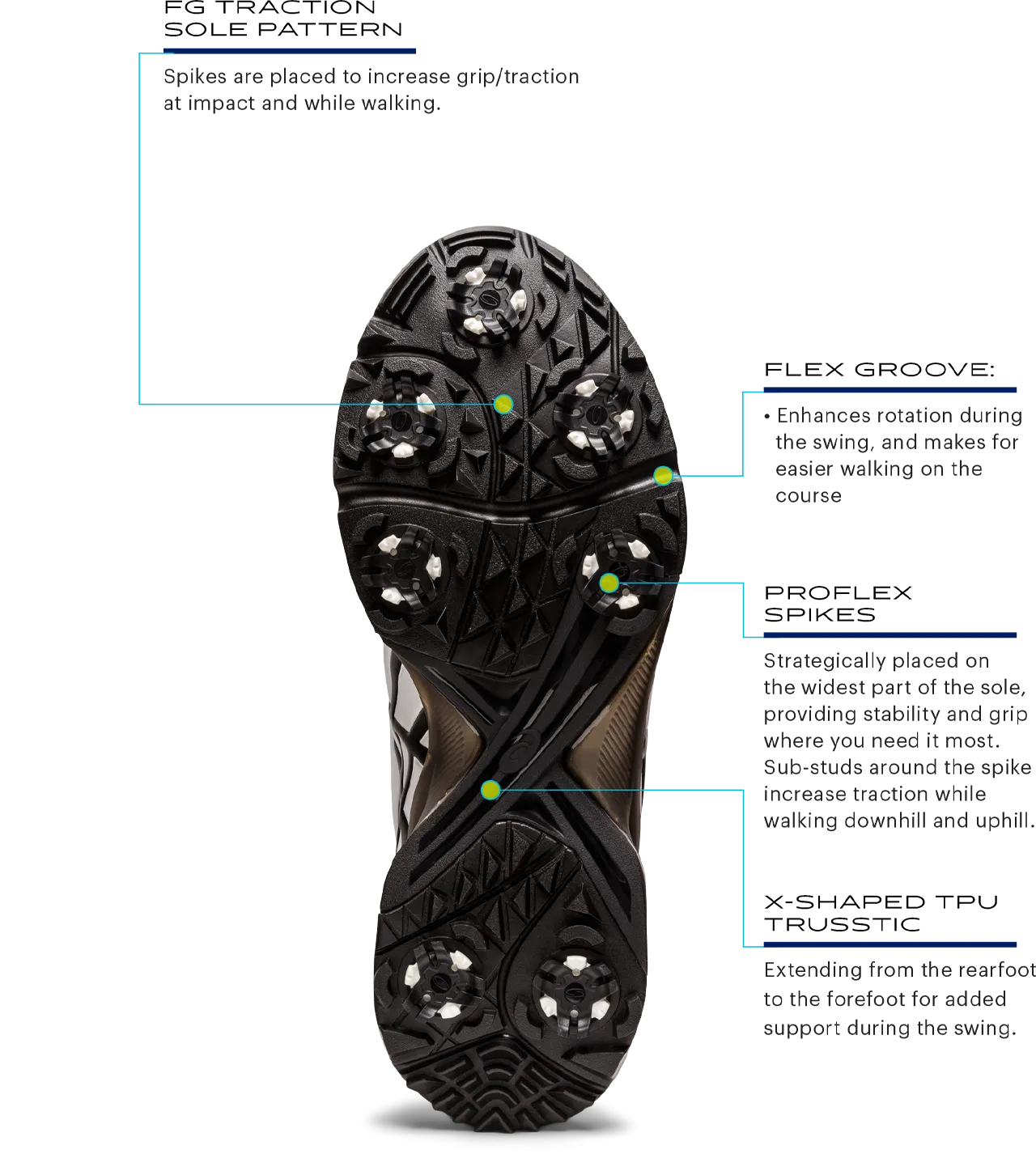 Asics Golf Shoes: Men's Gel-Ace Pro M Standard  - White/Mako Blue