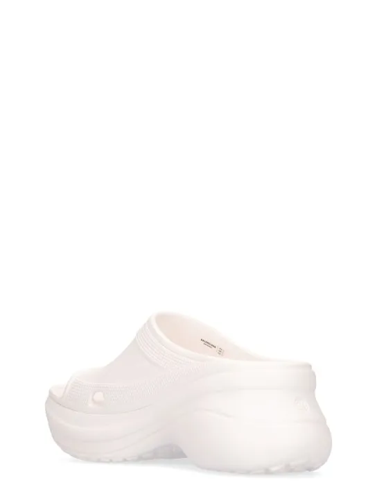 Balenciaga   85mm Rubber pool slide sandals 