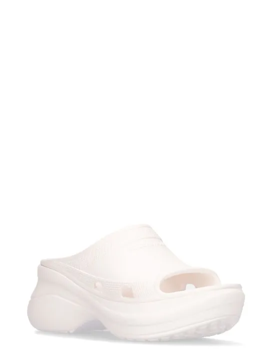 Balenciaga   85mm Rubber pool slide sandals 