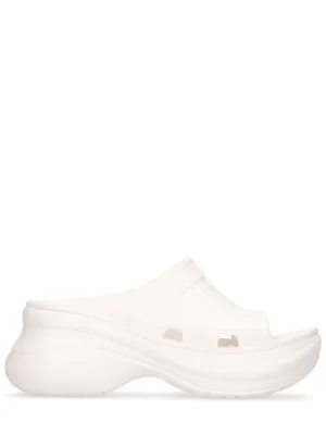 Balenciaga   85mm Rubber pool slide sandals 