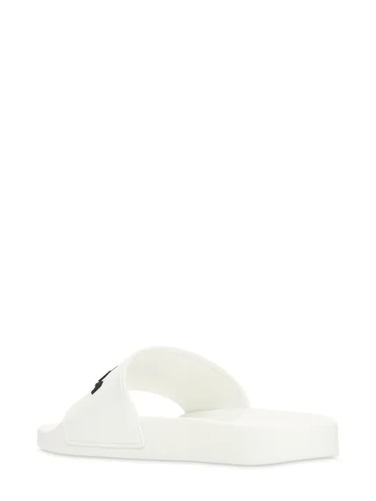 Balenciaga   Logo rubber pool slide sandals 