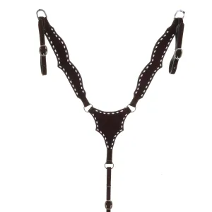 BC1134 - Brown Roughout Breast Collar