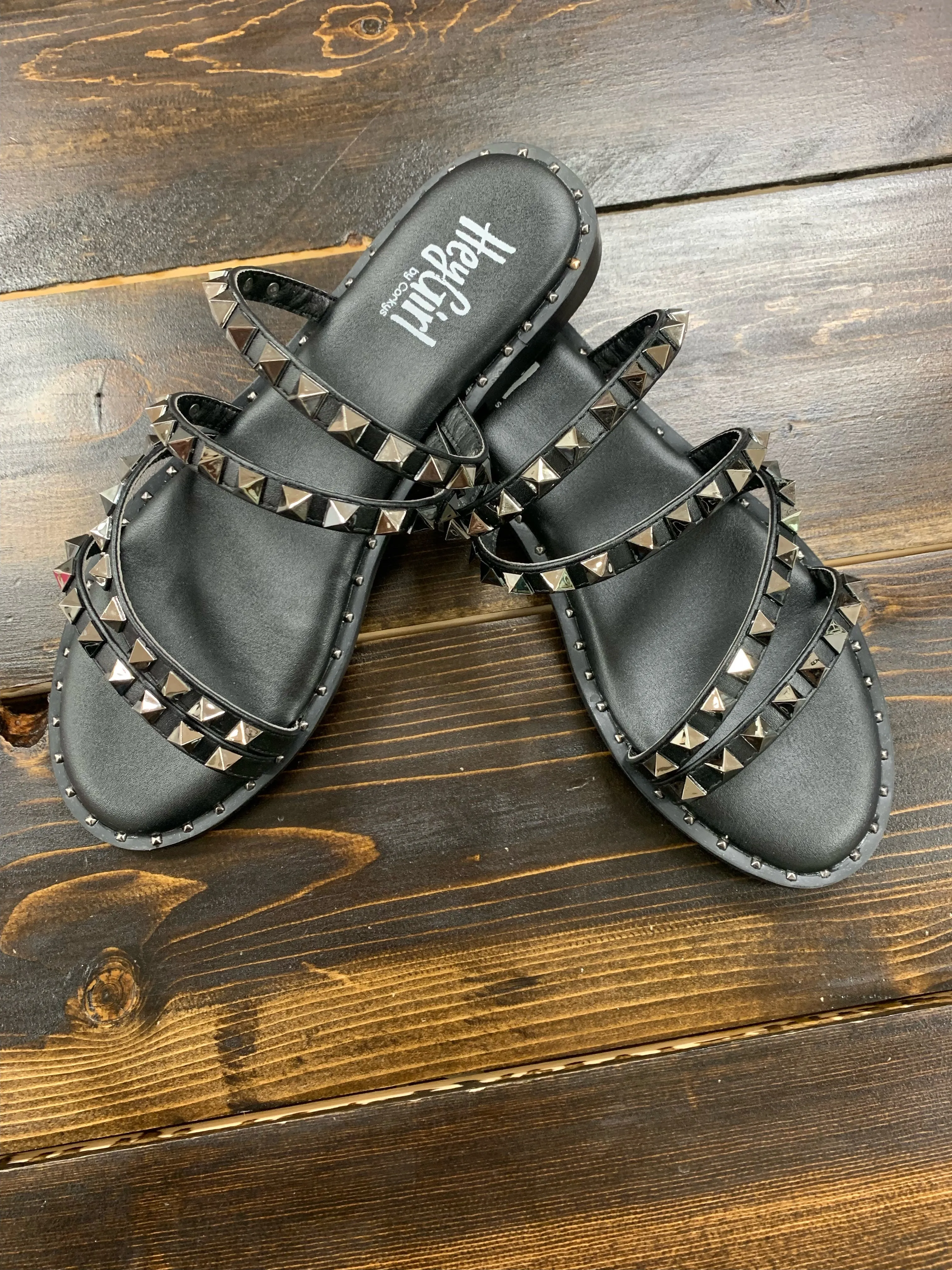 Beach Please Sandal - Black