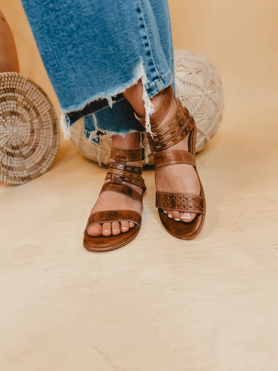 Bedstu Artemis Leather Sandal - Tan Rustic