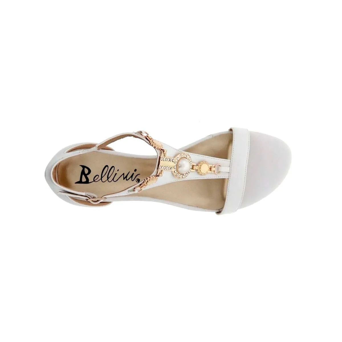 Bellini Lynn Women Wedge Sandal In White Pu