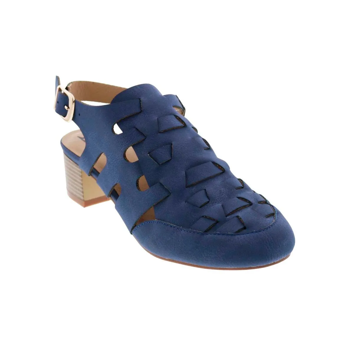 Bellini Penelope Women Slingback Shoes In Blue Burnished