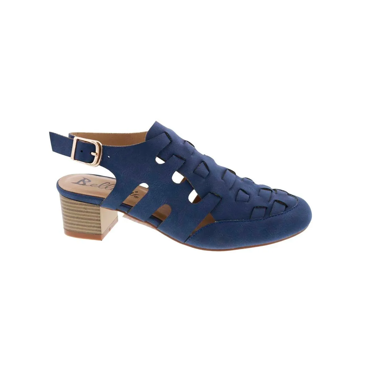 Bellini Penelope Women Slingback Shoes In Blue Burnished