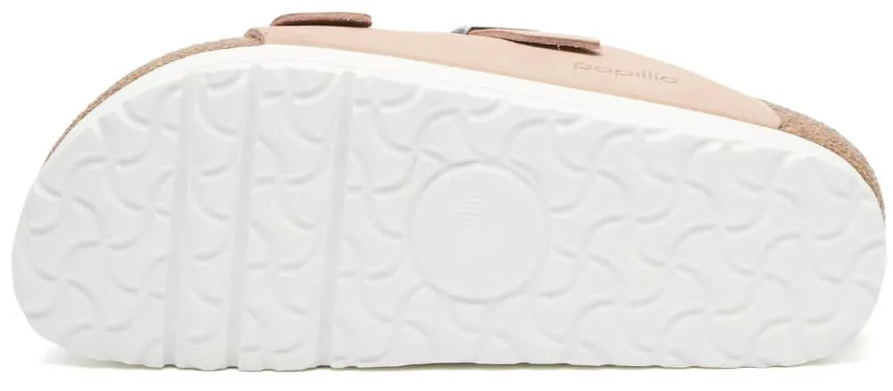 Birkenstock Arizona Platform Flex Nubuck Sandals, Light Pink