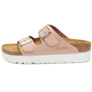 Birkenstock Arizona Platform Flex Nubuck Sandals, Light Pink