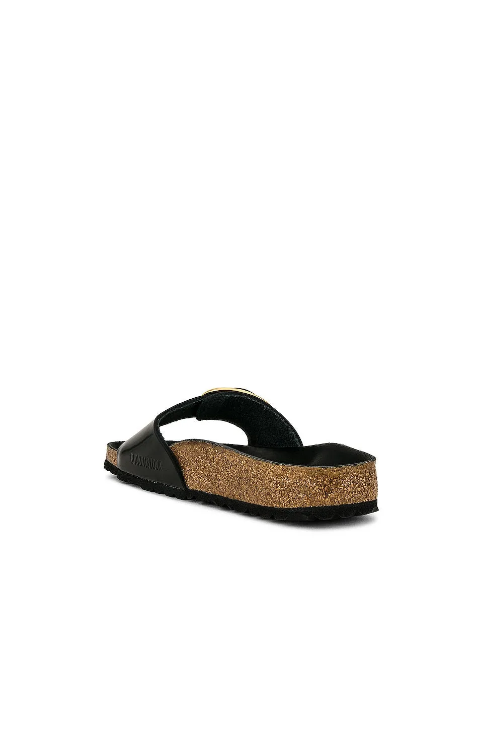 BIRKENSTOCK Madrid High Shine Big Buckle Sandals in High Shine Black