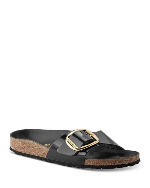 Birkenstock Women's Madrid Large Buckle Sandals in Black