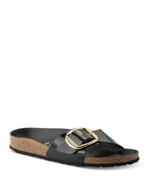 Birkenstock Women's Madrid Large Buckle Sandals in Black