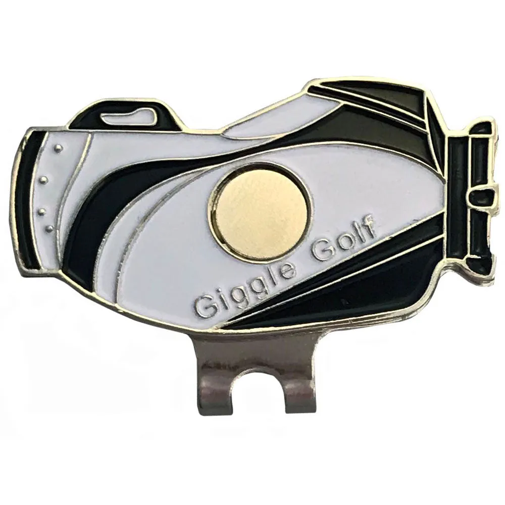 Black & White Golf Shoes Golf Ball Marker Golf Bag Hat Clip