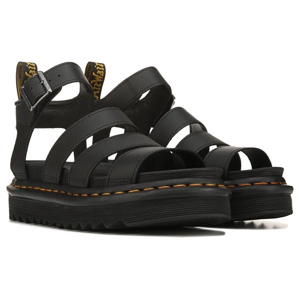 Blaire Dr Women's Platform Gladiator Sandals. Martens, black