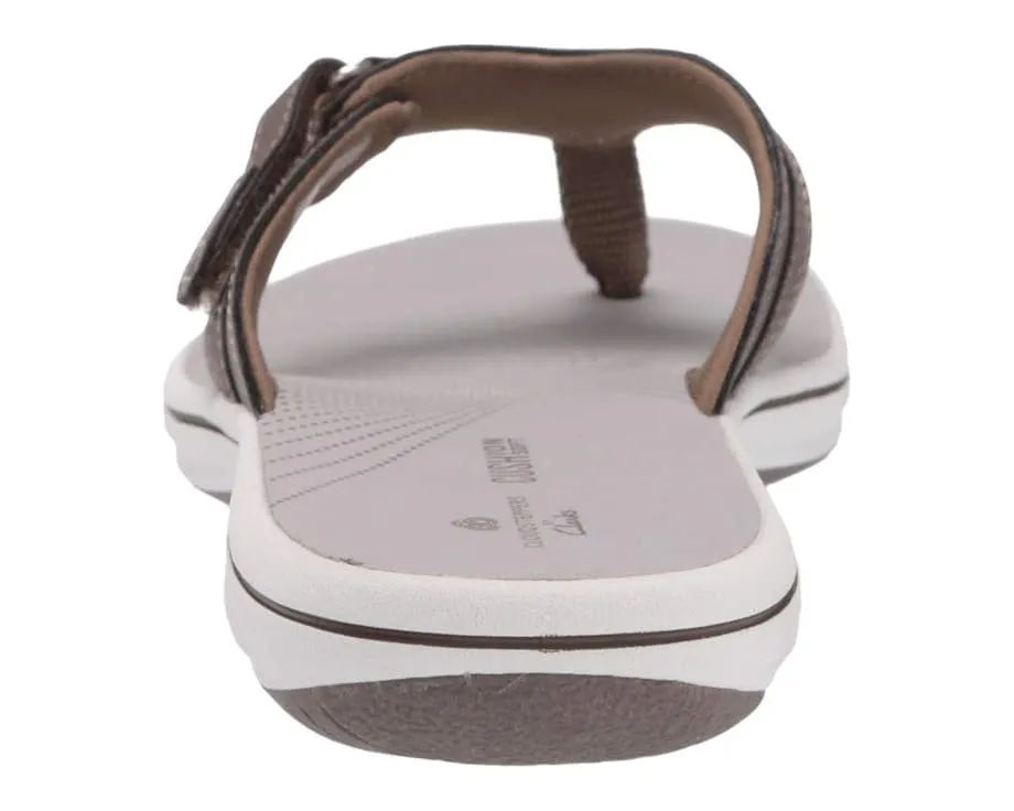 Breeze Sea Clarks Sandals, Pewter Synthetic