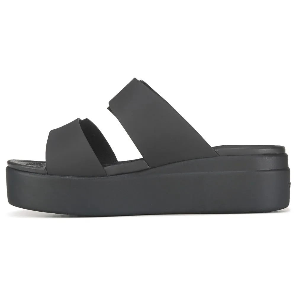 Brooklyn Crocs Women's Buckle Platform Sandals, Black