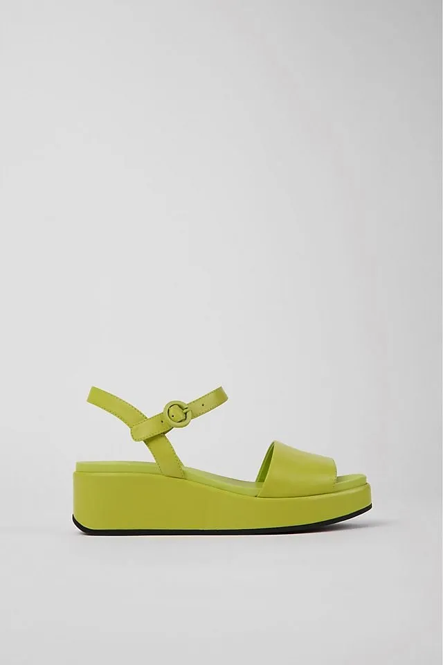 Camper Misia sandals with clasp, lime