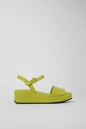 Camper Misia sandals with clasp, lime