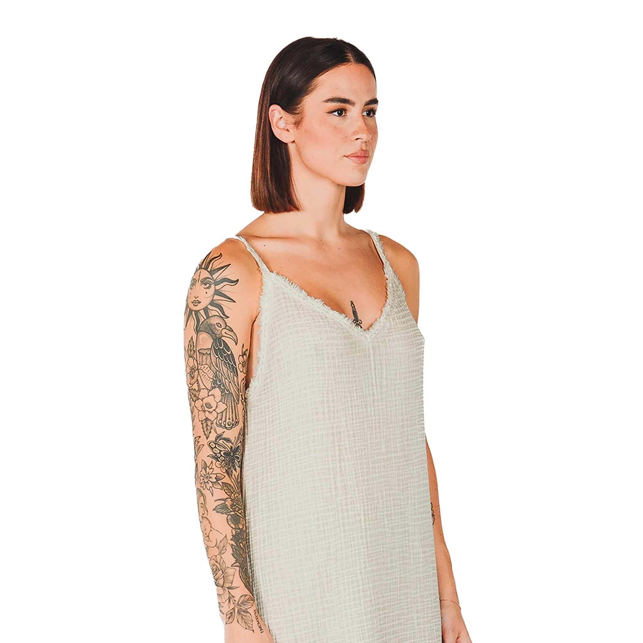 Crinkle Strappy Dress
