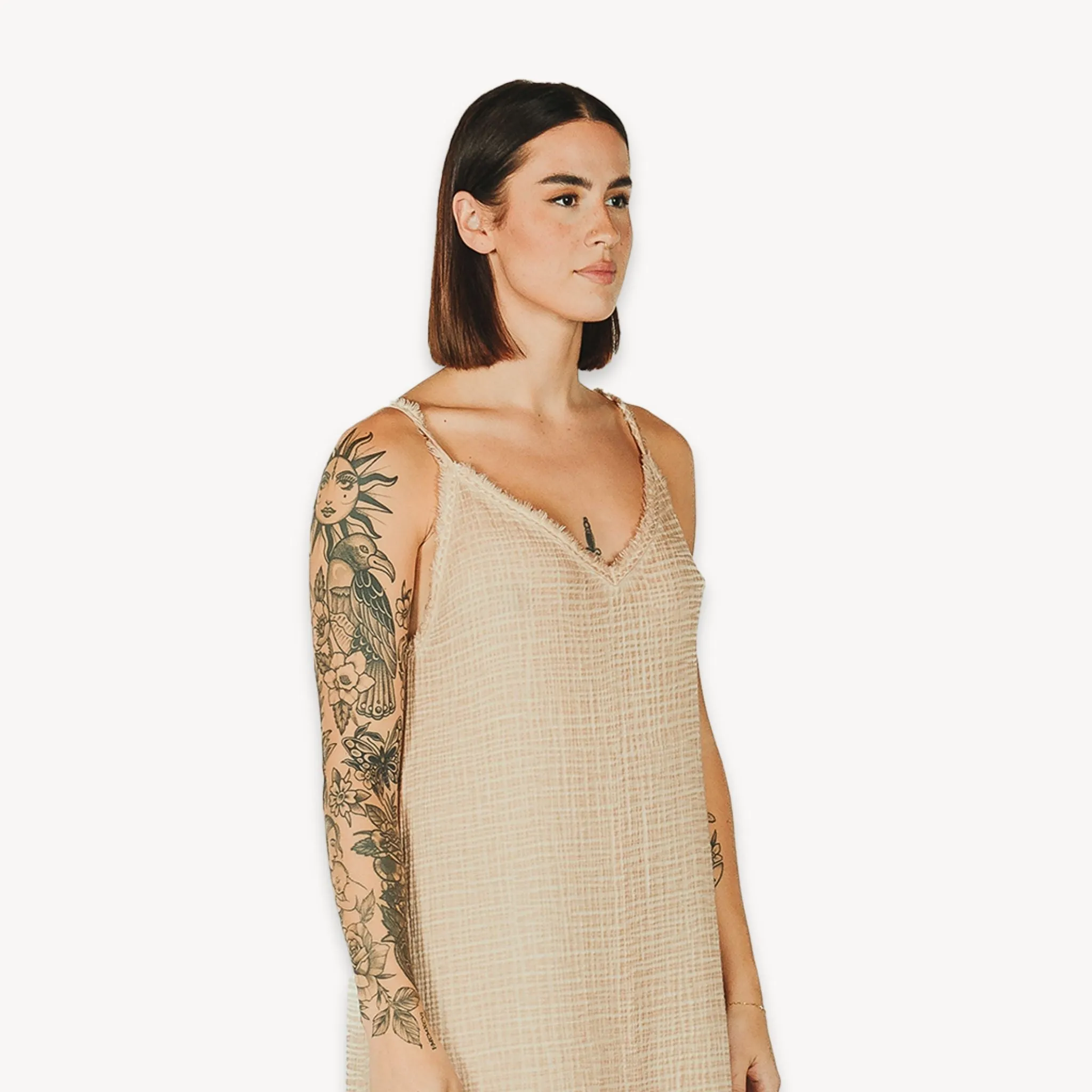 Crinkle Strappy Dress