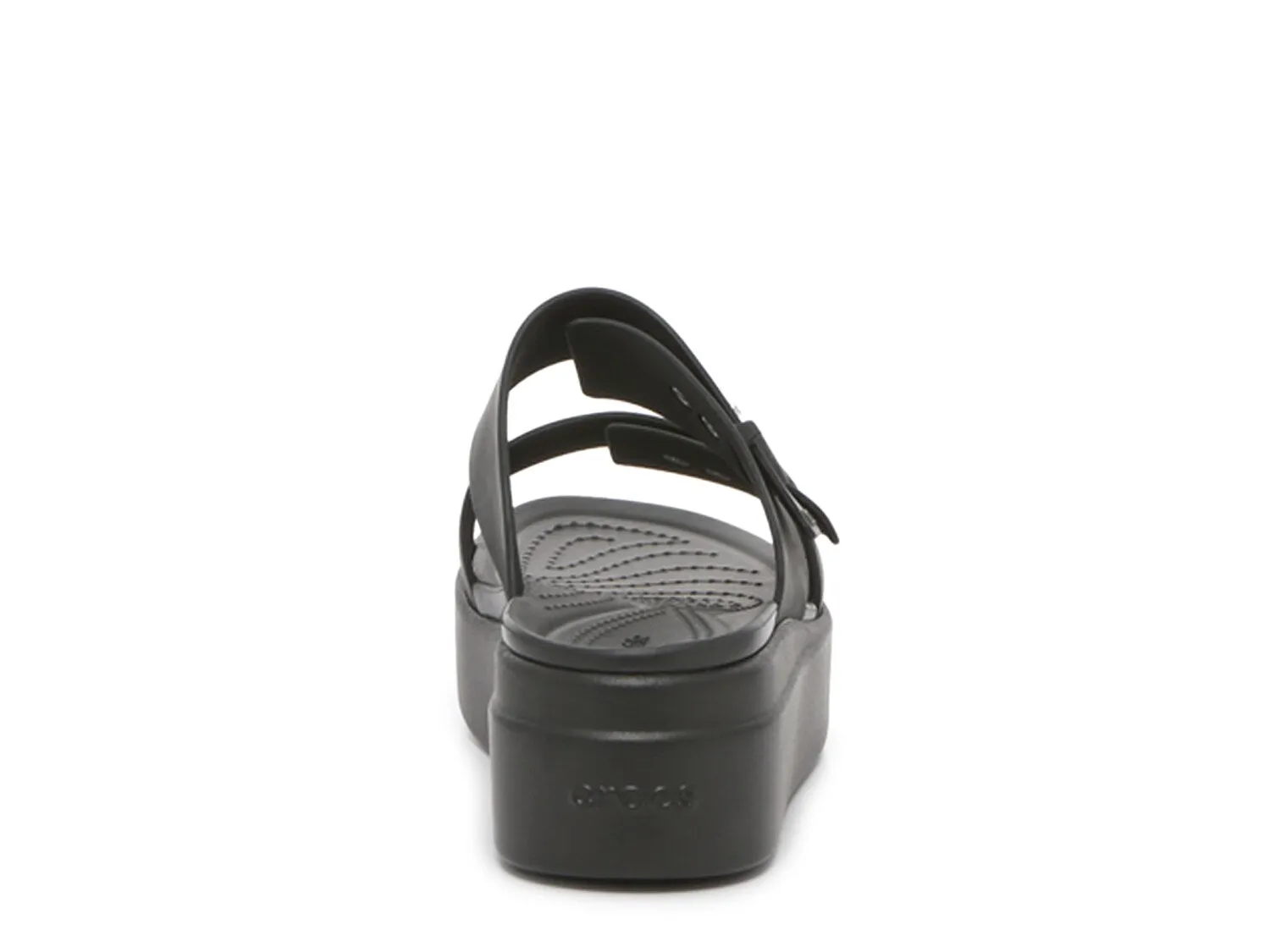 Crocs Brooklyn low wedge sandals, black