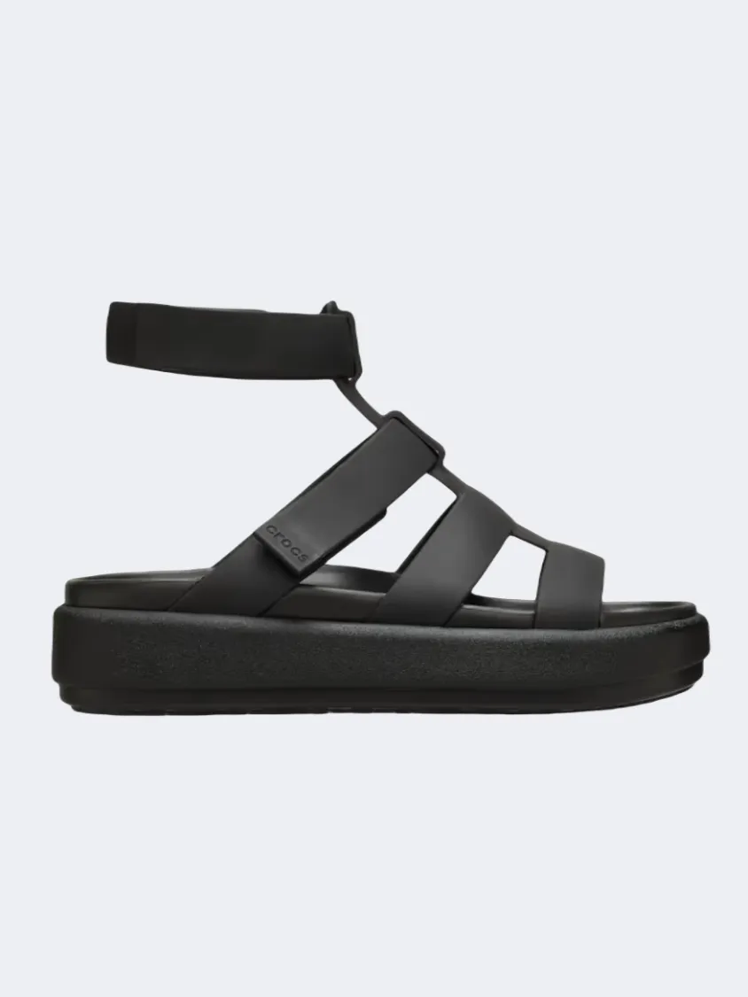 Crocs Brooklyn Luxe Gladiator Women Lifestyle Sandals Black