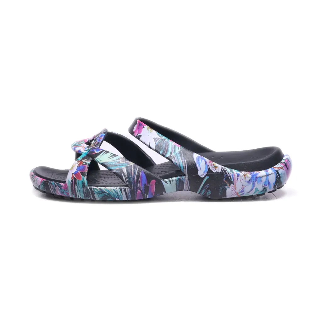 Crocs Flat Sandals Rubber Multicolour Colour For Women