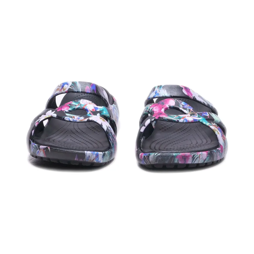 Crocs Flat Sandals Rubber Multicolour Colour For Women