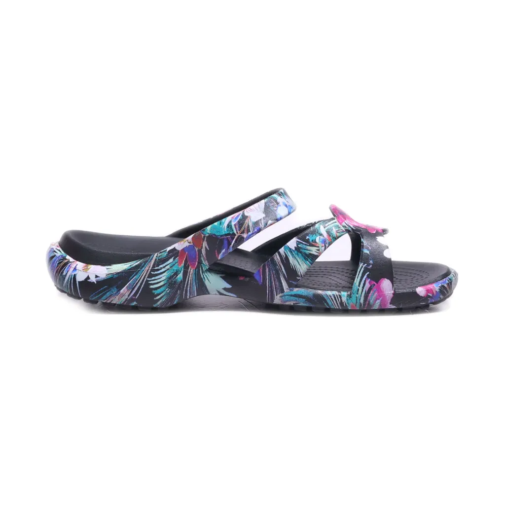 Crocs Flat Sandals Rubber Multicolour Colour For Women