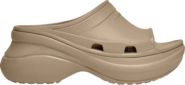 Crocs x Balenciaga Pool Slide Sandal Beige, brown