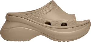 Crocs x Balenciaga Pool Slide Sandal Beige, brown