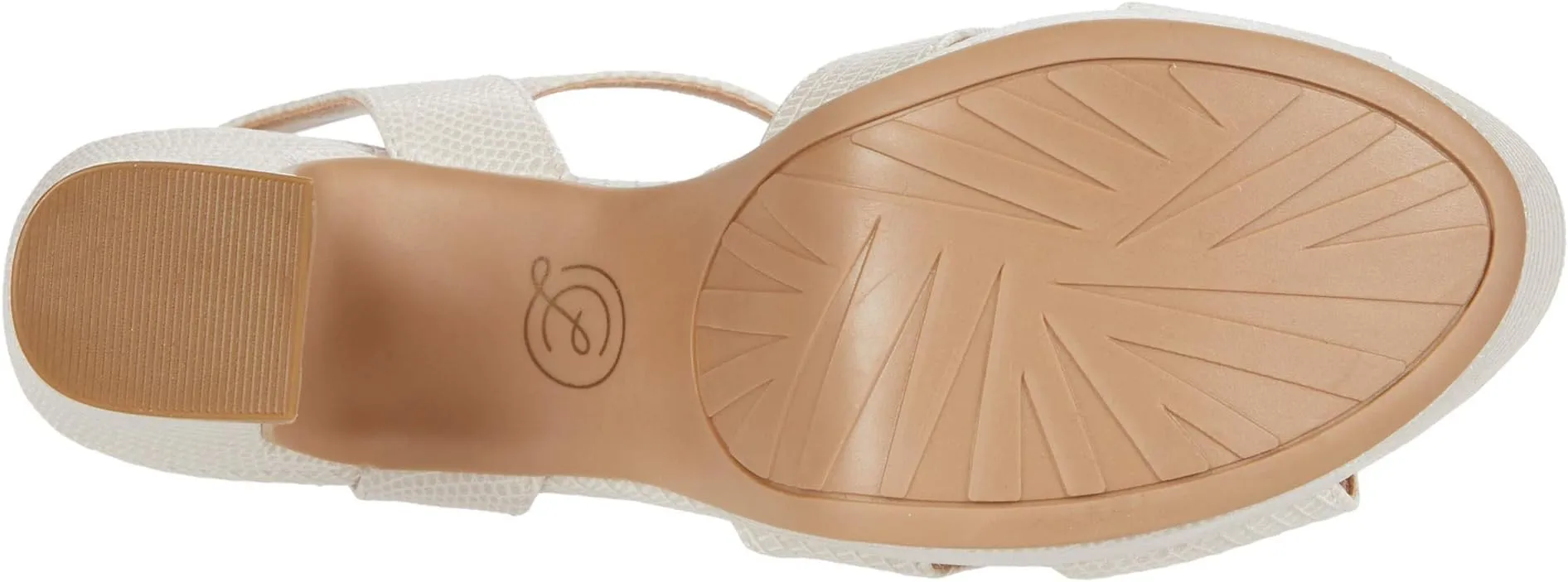 Daydreamer Chinese Laundry Sandals, Ecru Lizard