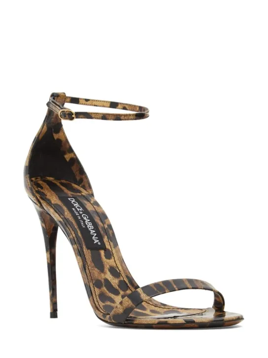 Dolce&amp;Gabbana   105mm Keira patent leather sandals 