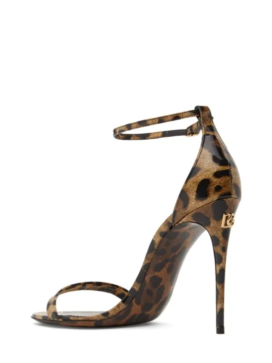 Dolce&amp;Gabbana   105mm Keira patent leather sandals 