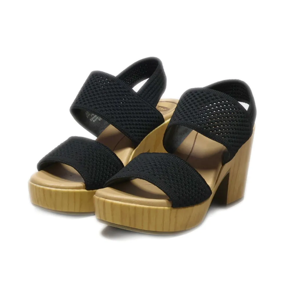 Dr. Scholl'S High-Heel Sandals Fabric Black Colour For Women